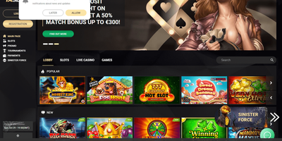 1xSlots nettsted forhåndsvisning