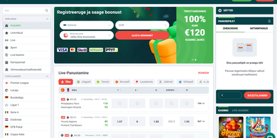 معاينة 22bet Casino EE للموقع