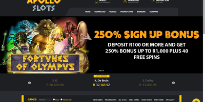 Apollo Slots nettsted forhåndsvisning