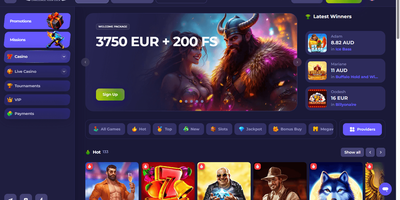 Axecasino websted forhåndsvisning
