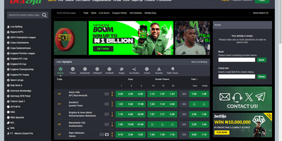 معاينة Bet9ja للموقع