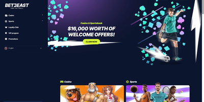 معاينة BetBeast للموقع