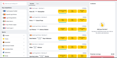 معاينة Betclic للموقع