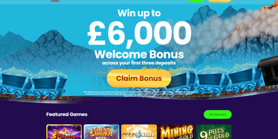 Big Thunder Slots webbplatsförhandsvisning
