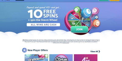 Bingo Storm websted forhåndsvisning