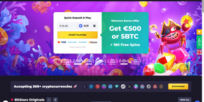 معاينة BitStarz للموقع