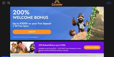 Casimba websted forhåndsvisning