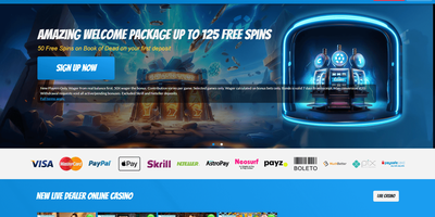 Casimpo websted forhåndsvisning