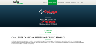 Challenge nettsted forhåndsvisning