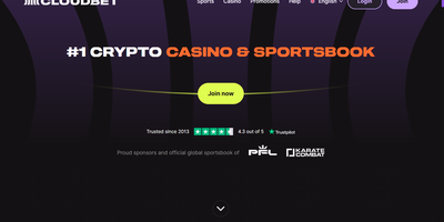 Cloudbet sitevoorbeeld