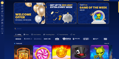CoinKings nettsted forhåndsvisning
