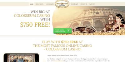 Colosseum nettsted forhåndsvisning