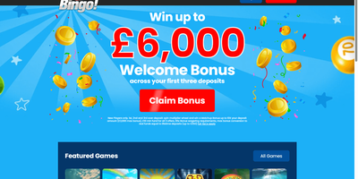 Daily Record Bingo predogled spletnega mesta