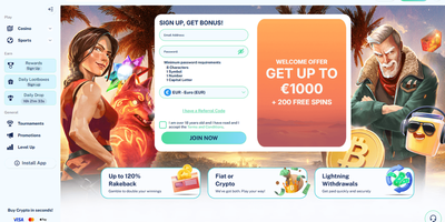 Dailyspins nettsted forhåndsvisning