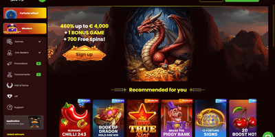 معاينة DragonSlots للموقع