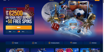 معاينة Dream Vegas للموقع