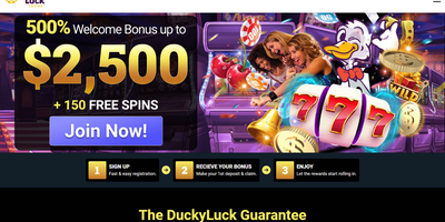 DuckyLuck nettsted forhåndsvisning