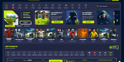 Epicbet nettsted forhåndsvisning