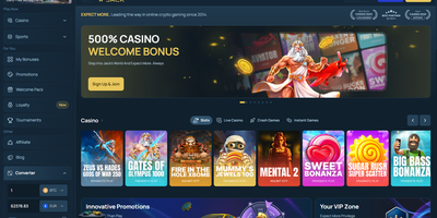 FortuneJack websted forhåndsvisning