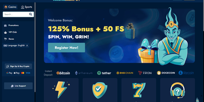 GenieJackpot websted forhåndsvisning