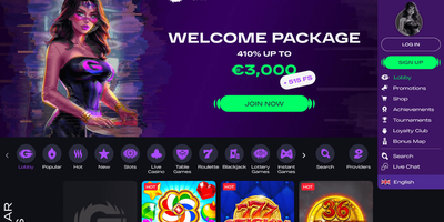 معاينة Glitchspin للموقع