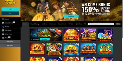معاينة Golden Pokies للموقع