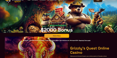 Grizzly's Quest websted forhåndsvisning