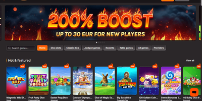 Hot Win websted forhåndsvisning