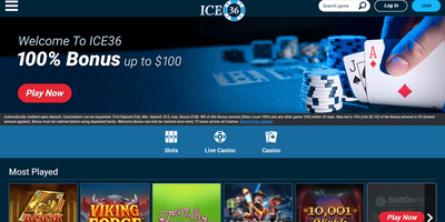 ICE36 websted forhåndsvisning