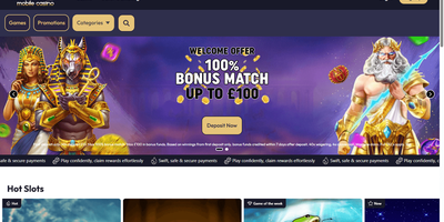 Jackpot Mobile sitevoorbeeld
