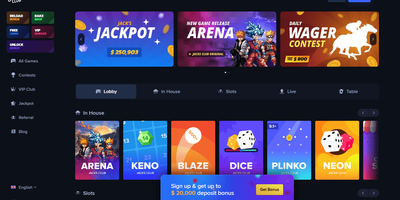 Jacks Club predogled spletnega mesta