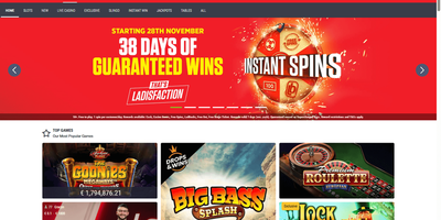 Ladbrokes nettsted forhåndsvisning