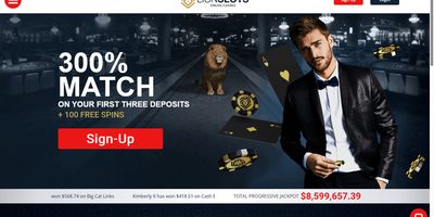 Lion Slots Online webbplatsförhandsvisning