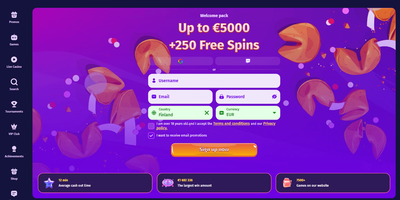 Lolly Spins nettsted forhåndsvisning