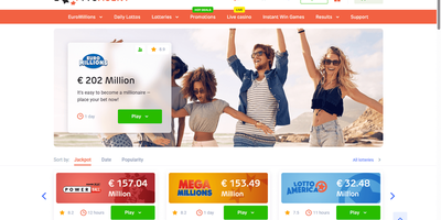Lotto Agent nettsted forhåndsvisning