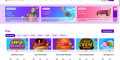 Lucky Pants Bingo websted forhåndsvisning