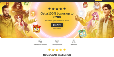 Lucky Spins websted forhåndsvisning