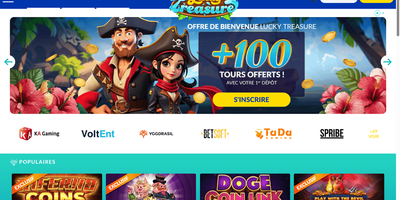 Lucky Treasure nettsted forhåndsvisning
