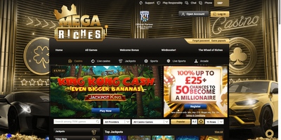 معاينة Mega Riches للموقع