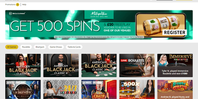 معاينة Metropolitan Gaming للموقع
