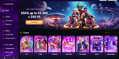 NovaJackpot nettsted forhåndsvisning
