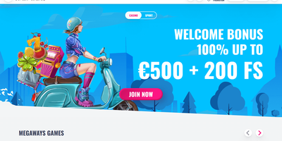 OhMySpins nettsted forhåndsvisning