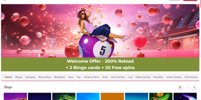 Online Bingo EU predogled spletnega mesta