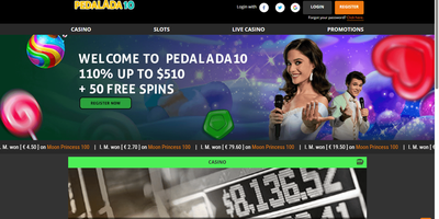 Pedalada10 websted forhåndsvisning