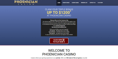 Phoenician webbplatsförhandsvisning
