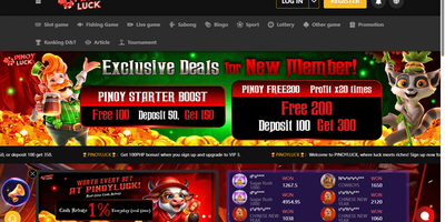 Pinoy Luck websted forhåndsvisning