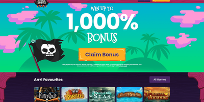Pirate Slots predogled spletnega mesta