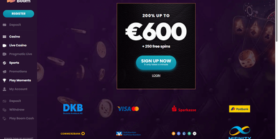 Play Boom sitevoorbeeld