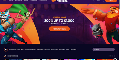 معاينة Punterz للموقع
