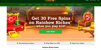 معاينة Rainbow Riches للموقع
